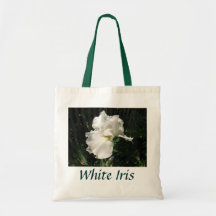 White Iris Tote Bag