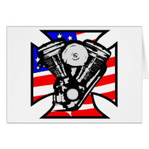 White Iron Cross Flag Hd Mc 2 Card