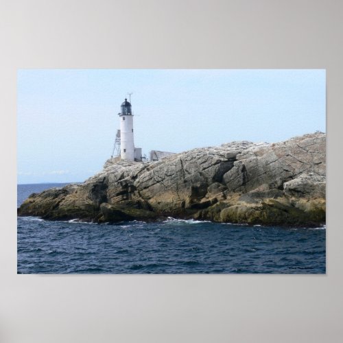 White Island Lighthouse Poster zazzle_print