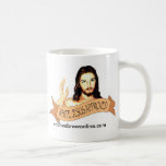 White Jesus Approved Mug mugs