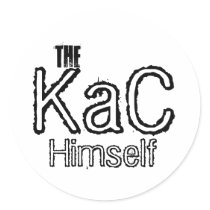White KaC Stick Stickers