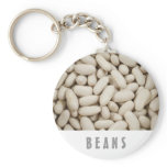 White kidney beans keychain
