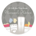 white kitchen fruit dough bakery package sticke... sticker