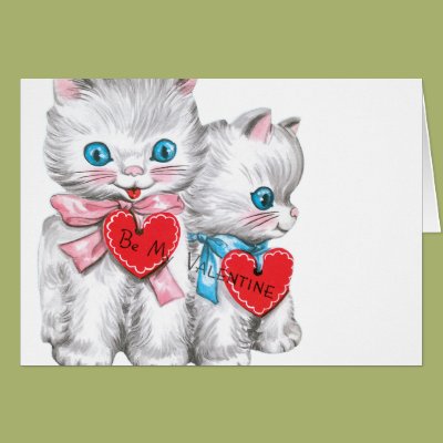 White Kittens Valentine Greeting Cards Zazzle_card White Kittens Valentine Greeting Cards Zazzle_card