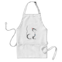 White Kitty Apron