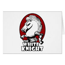 White Knight Logo Red Card