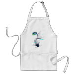 White Koi-Blue Lily Aprons