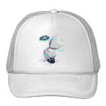 White Koi-Blue Lily Hats