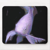 White Koi under Lights mousepads