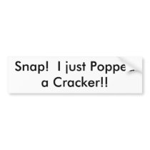 White Krispies bumper stickers