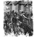 White La Famiglia, T shirt w/ soldier & woman by Mayhew27 White La Famiglia, T shirt w/ soldier & woman