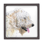 White Labradoodle Premium Trinket Box