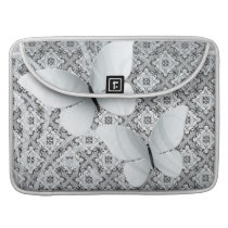White Lace Butterfly Dreams 15' Macbook Sleeve MacBook Pro Sleeve