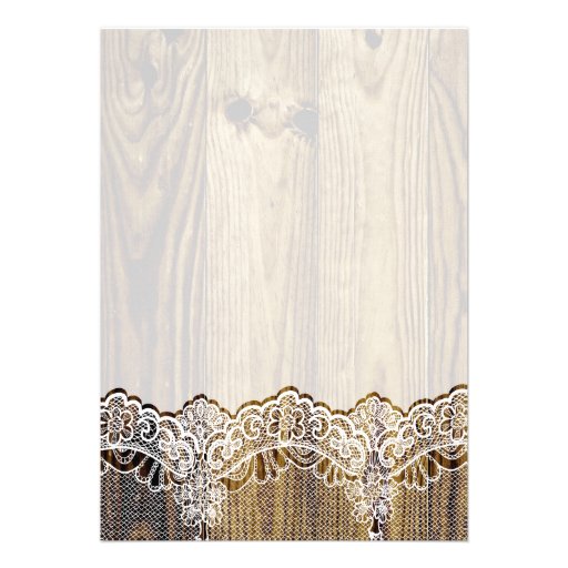 White lace & cardboard heart on wood wedding