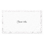 White Lace Fabric Image  Background Business Cards