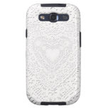 White Lace Fabric Image  Background Samsung Galaxy S3 Case