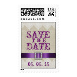 White Lace Linen Vintage Save the Date stamps