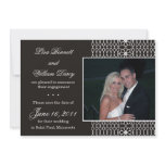 White Lace on Black -Save the Date invites