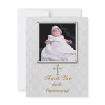 White Lace Religious Photo Card Invitations