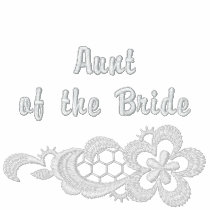 White Lace Wedding - Aunt of the Bride embroidered shirts