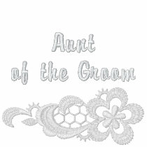 White Lace Wedding - Aunt of the Groom embroidered shirts