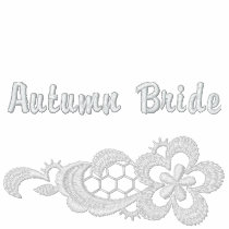 White Lace Wedding - Autumn Bride embroidered shirts
