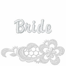 White Lace Wedding - Bride embroidered shirts