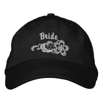 White Lace Wedding - Bride Hat embroidered hats