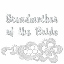White Lace Wedding - Grandmother of the Bride embroidered shirts