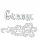 White Lace Wedding - Groom embroidered shirts by WedThreads White Lace Wedding - Groom embroidered shirts