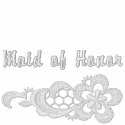 White Lace Wedding - Maid of Honor embroideredshirt