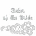 White Lace Wedding - Sister of the Bride embroidered shirts