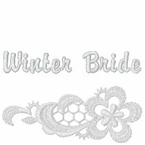 White Lace Wedding - Winter Bride embroidered shirts