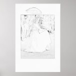 White lady. print