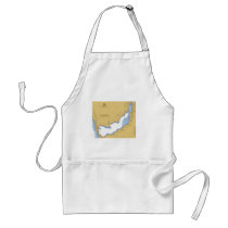 White lake, MI Nautical Harbor Chart aprons by sailorpatp White lake, MI Nautical Harbor Chart aprons