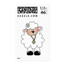 White Lamb Tshirts and Gifts Stamp