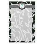 white leaves 1 personalized stationery