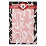 white leaves 2 stationery design