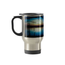 White light and blue water mugs
