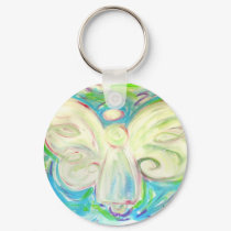 White Light Angel Keychain