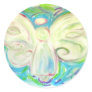 White Light Angel Round Sticker