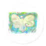 White Light Angel Round Stickers