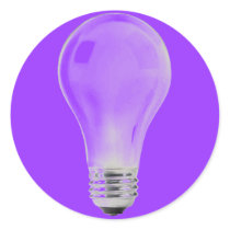 WHITE LIGHT BULB STICKERS