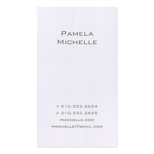 White LIII Business Card Template