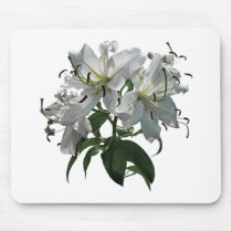 White Lilies mousepads by SusanSavad White Lilies mousepads