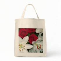 "White Lilies Red Roses" bags by CaroleArt "White Lilies Red Roses" bags