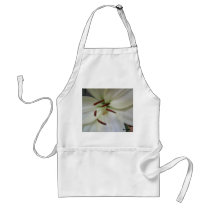 White lily apron