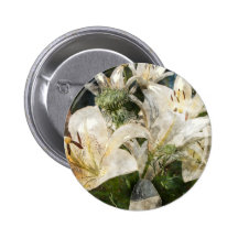 White Lily Easter Art Pin