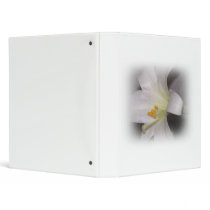 White Lily Flower Avery Binder by JoniceC White Lily Flower Avery Binder