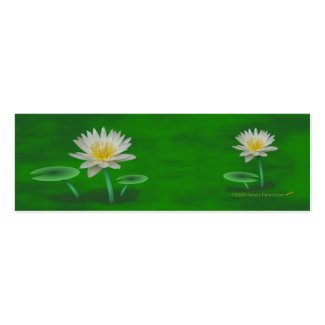 White Lily Mini Bookmarks profilecard